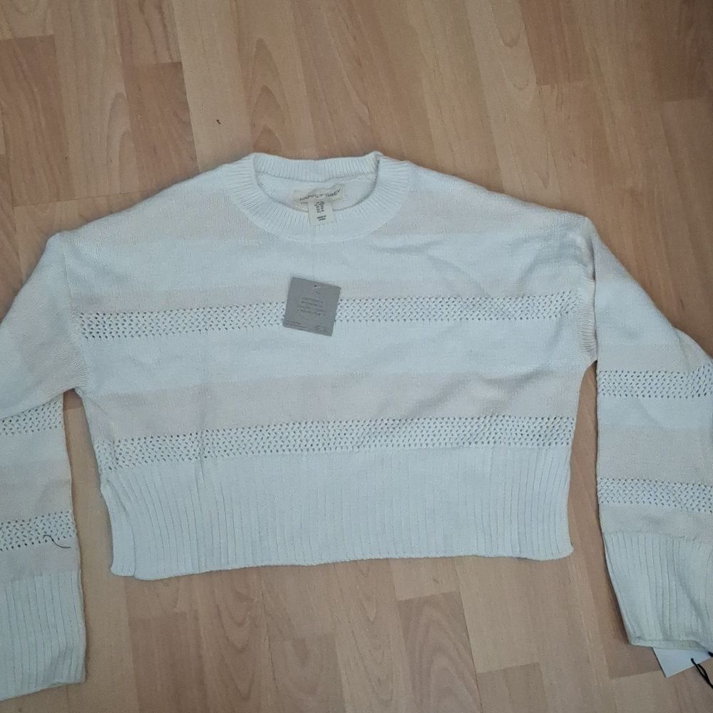 Happily Grey Cropped Sweater
